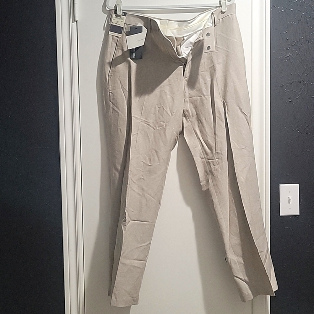 Kenneth Cole linen Solid pants - new